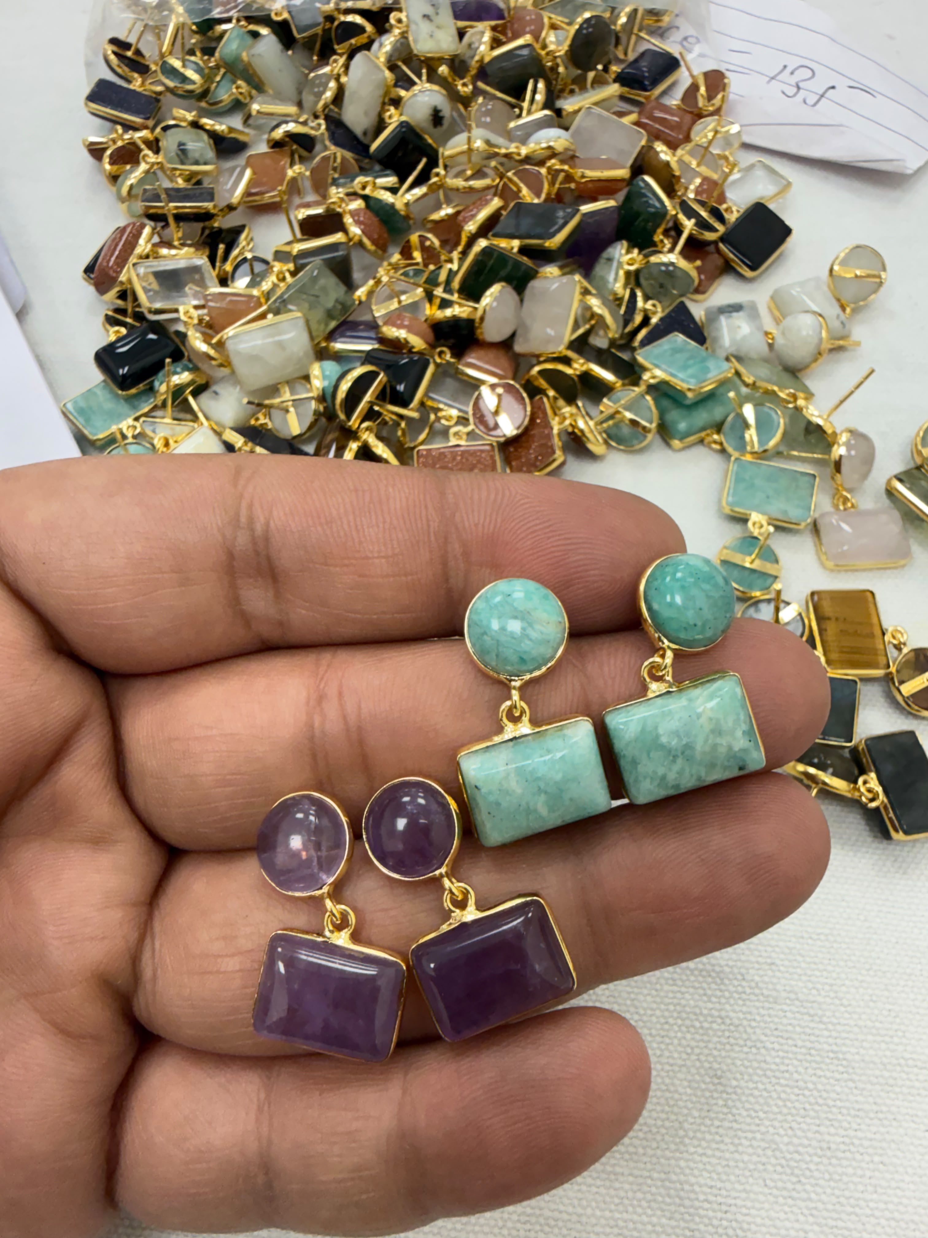 Original  Stone Studs 2 layer  
